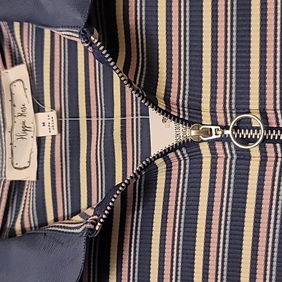 NWT Striped Crop Polo - Picture 4 of 7